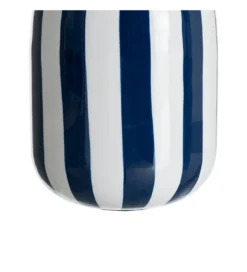 Wazon STRIPERSY 30 cm biały niebieski*Zona-Design New