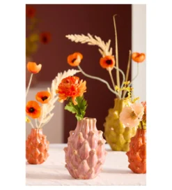 Wazon TAYA 21 cm ceramika różowy*L&L Outlet