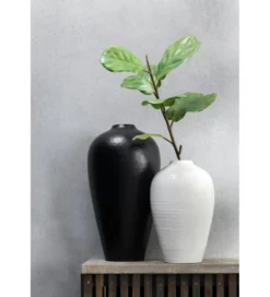 Wazon YING 50 cm ceramika czarny*J-Line Discount