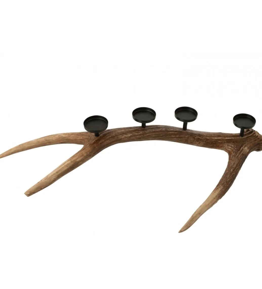 Świecznik ANTLERS 65 cm brązowa*J-Line Sale