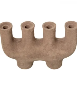 Świecznik KATAM 31 cm brązowy*Exclusivas New