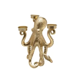 Świecznik OCTOPUS 23 cm złoty*KDesign Best
