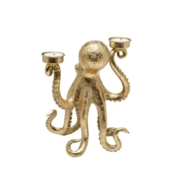 Świecznik OCTOPUS 23 cm złoty*KDesign Best