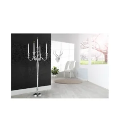 Świecznik 5 - ramienny 120 cm srebrny*Invicta Interior Clearance