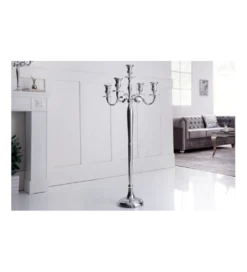 Świecznik 5 - ramienny 120 cm srebrny*Invicta Interior Clearance