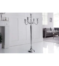 Świecznik 5 - ramienny 120 cm srebrny*Invicta Interior Clearance