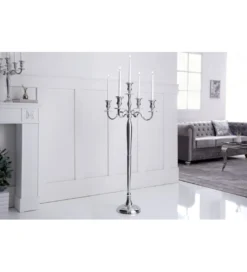 Świecznik 5 - ramienny 120 cm srebrny*Invicta Interior Clearance