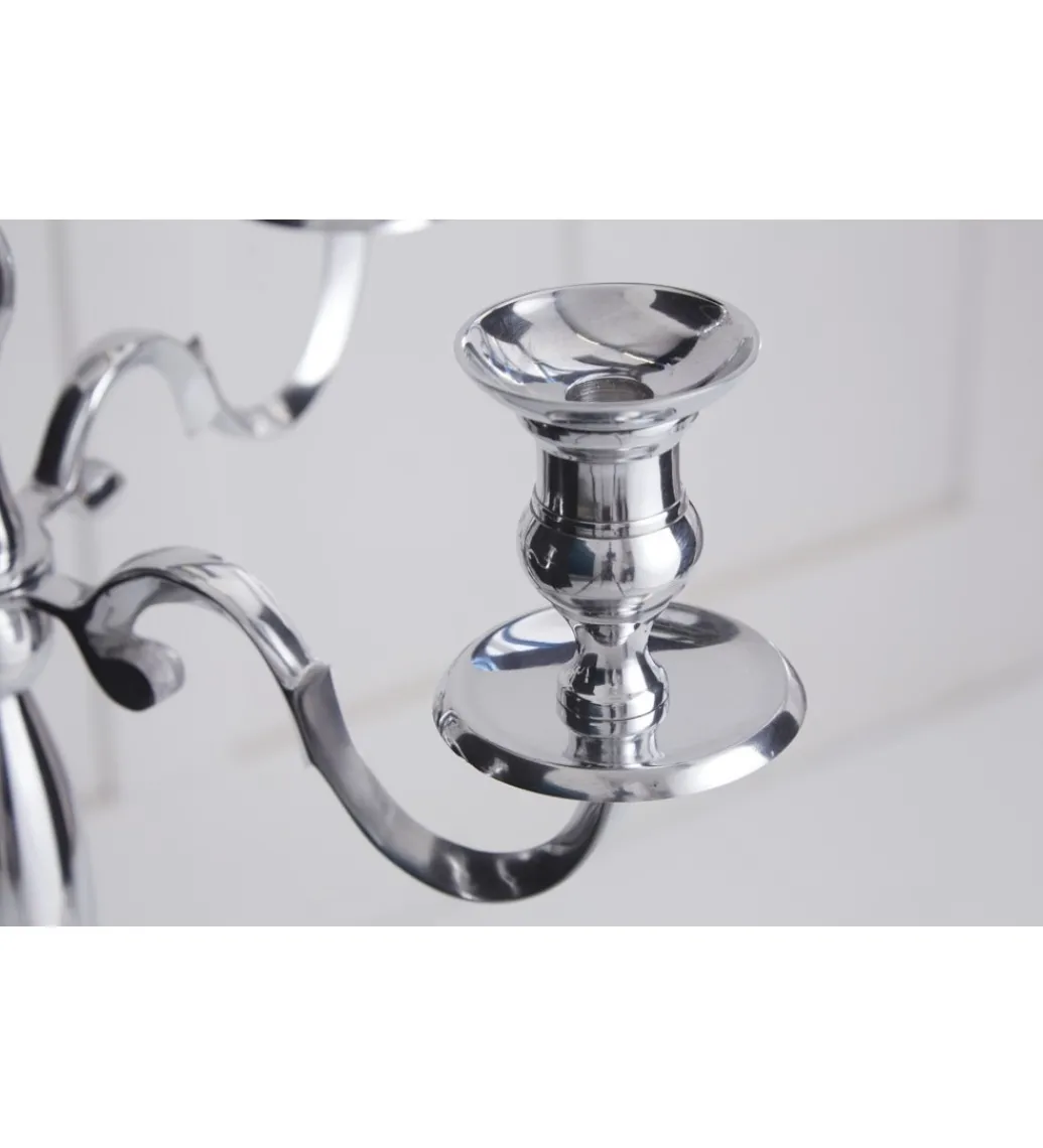Świecznik 5 - ramienny 120 cm srebrny*Invicta Interior Clearance