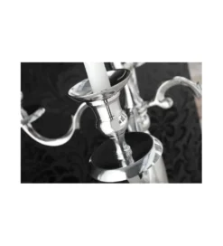 Świecznik 5 - ramienny 120 cm srebrny*Invicta Interior Clearance