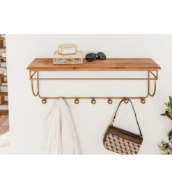Wieszak ścienny HERITAGE 80 cm drewno sosna*Invicta Interior - przedsprzedaż New