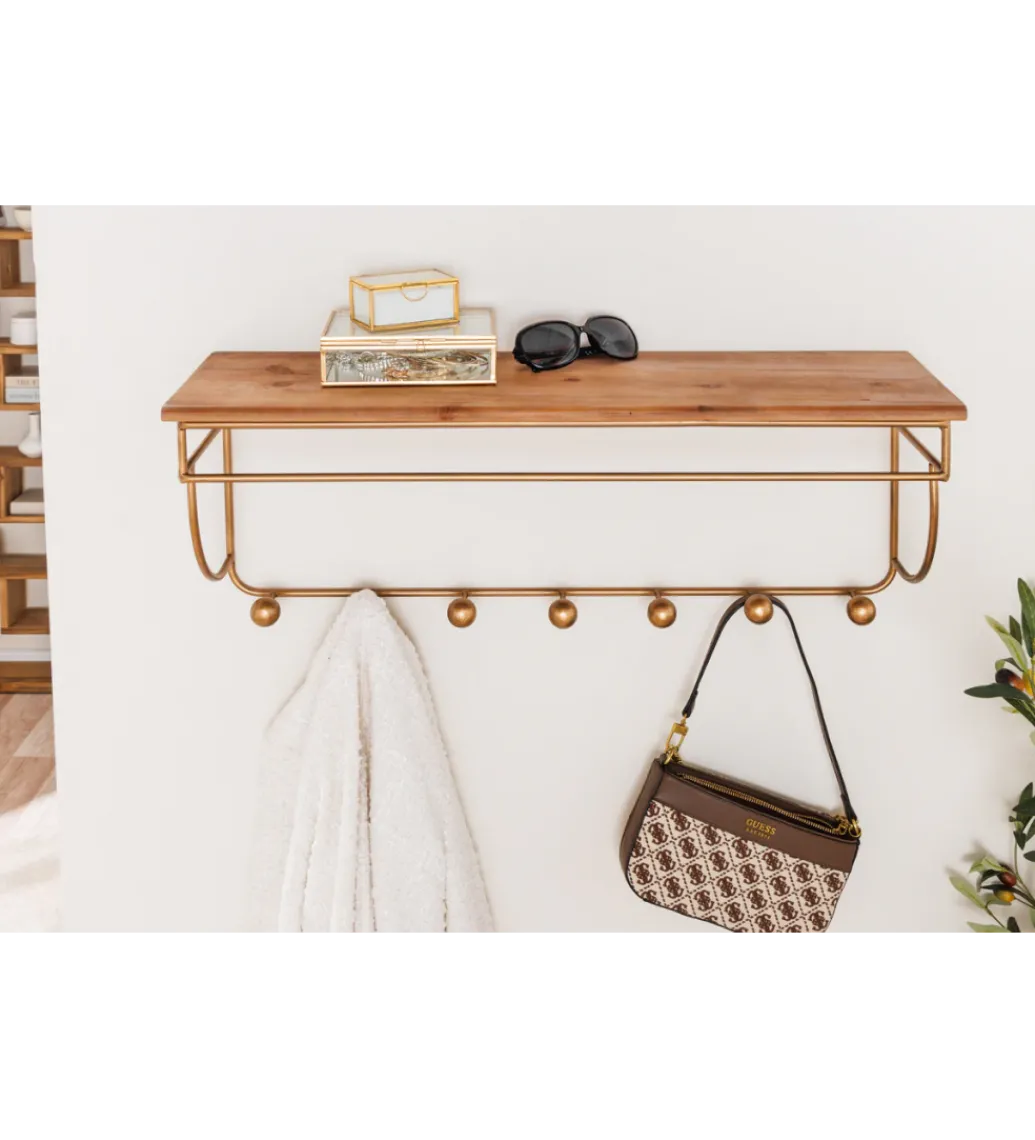 Wieszak ścienny HERITAGE 80 cm drewno sosna*Invicta Interior - przedsprzedaż New