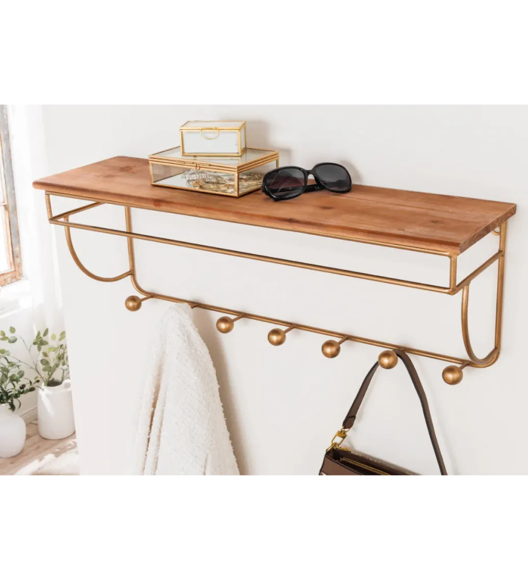 Wieszak ścienny HERITAGE 80 cm drewno sosna*Invicta Interior - przedsprzedaż New