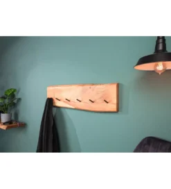 Wieszak ścienny Mammut 80 cm drewno akacja honey*Invicta Interior Sale