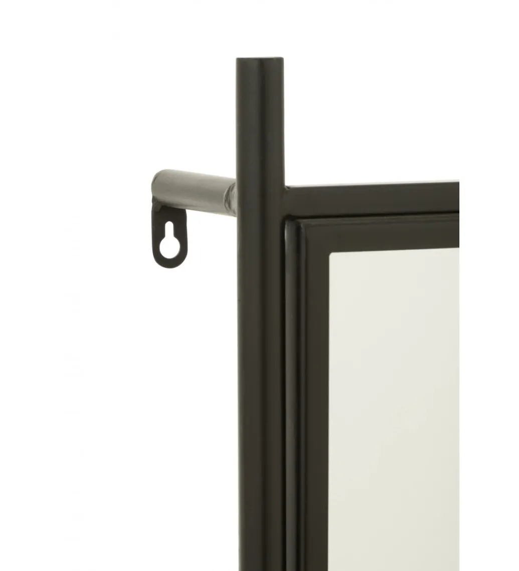 Wieszak ścienny TINA 130 cm drewno jodła czarny*J-Line Clearance