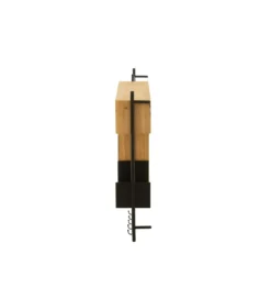 Wieszak ścienny TINA 130 cm drewno jodła czarny*J-Line Clearance