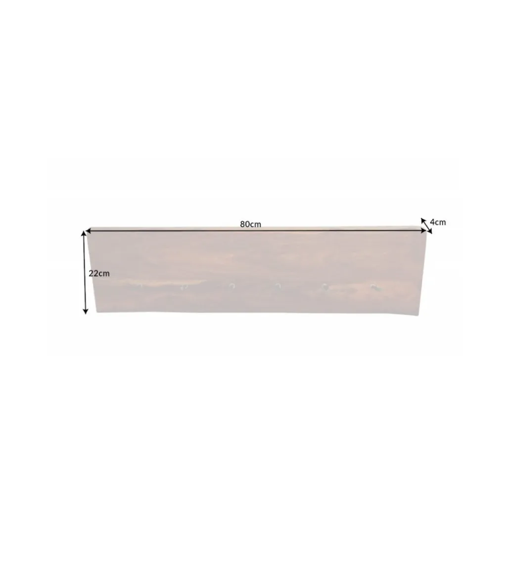 Wieszak 80 cm WHO drewno sheesham*Invicta Interior - przedsprzedaż Clearance