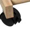 Wieszak ESKEMIHO 170 cm w odcieniu naturalnym na kółkach*Exclusivas Discount