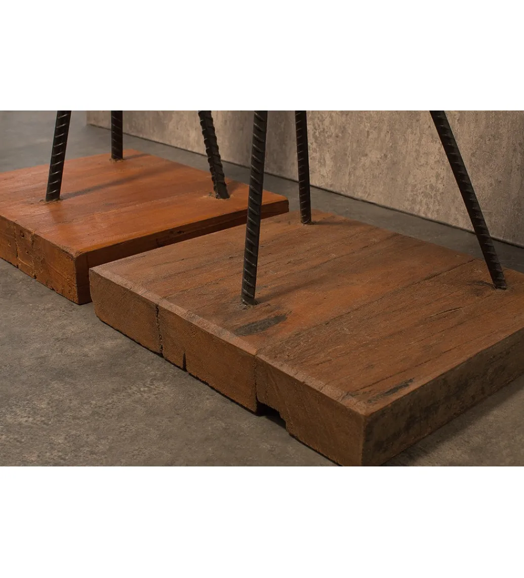 Wieszak Hemingway 200 cm drewno Teak*Invicta Interior Best
