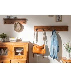 Wieszak Hemingway 90 cm drewno tekowe*Invicta Interior New