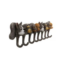 Wieszak RACK DOG FAMILY 69 cm brązowe*KDesign Discount