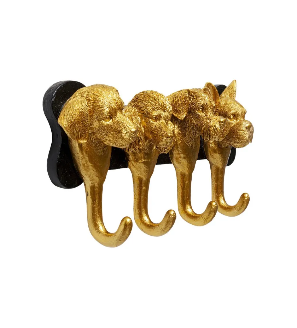 Wieszak RACK DOG FAMILY 31 cm złoty*KDesign Sale