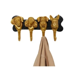 Wieszak RACK DOG FAMILY 31 cm złoty*KDesign Sale