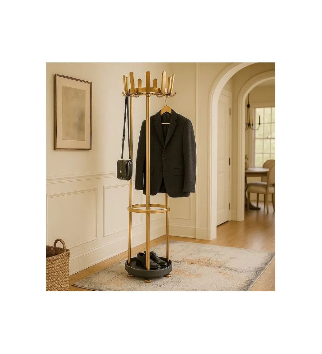 Wieszak RACK GALA 186 cm złoty*KDesign Outlet