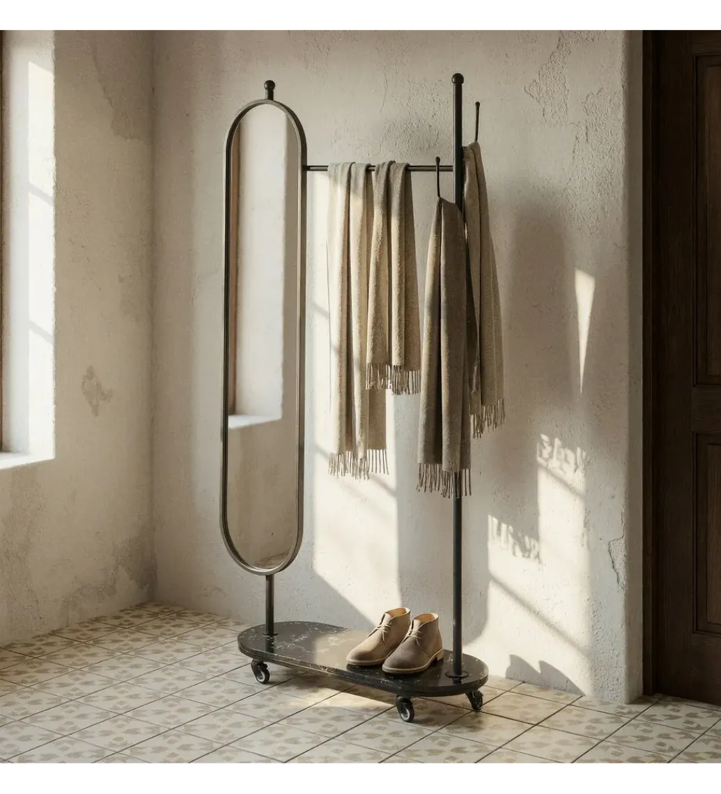 Wieszak z lustrem RECIBIDORN 175 cm*Zona-Design New