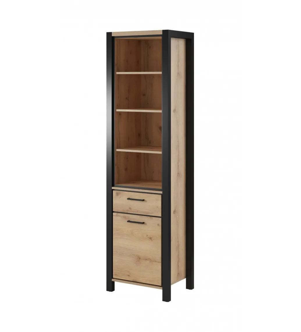 Witryna AKTIV 55 cm w optyce dąb Taurus*Helvetia Best