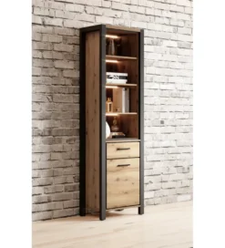 Witryna AKTIV 55 cm w optyce dąb Taurus*Helvetia Best