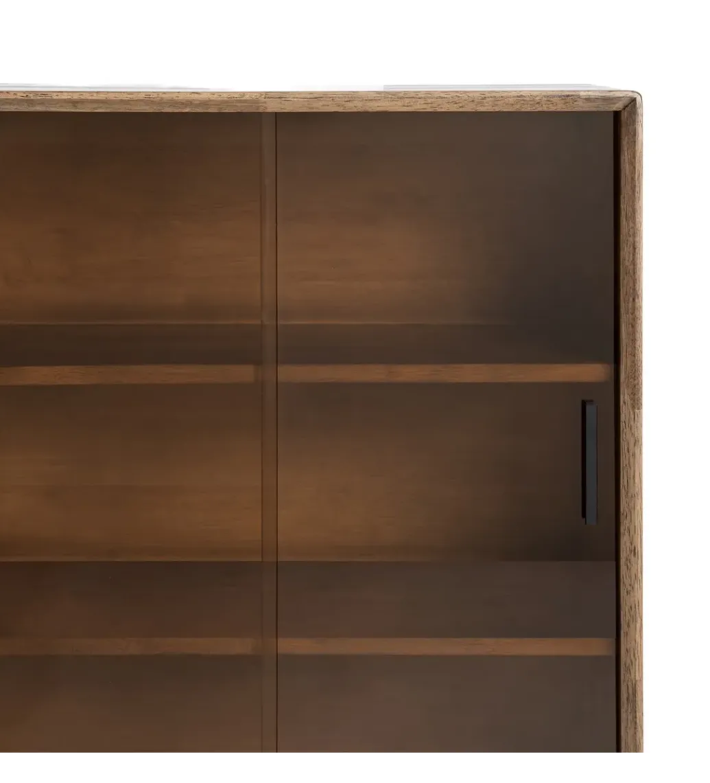 Witryna AMY 100 cm drewno kauczuk*Zona-Design Best