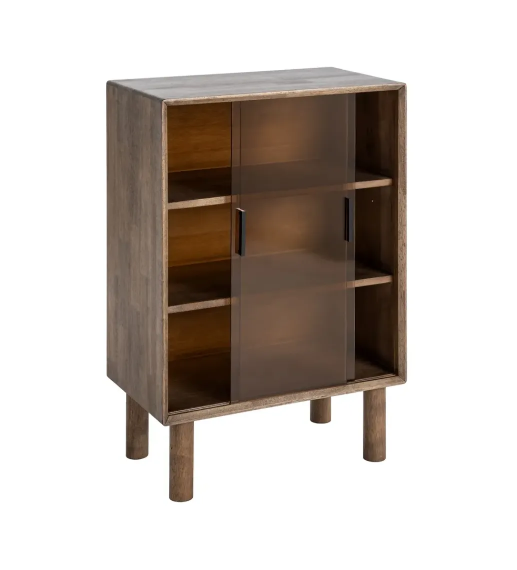 Witryna AMY 100 cm drewno kauczuk*Zona-Design Best