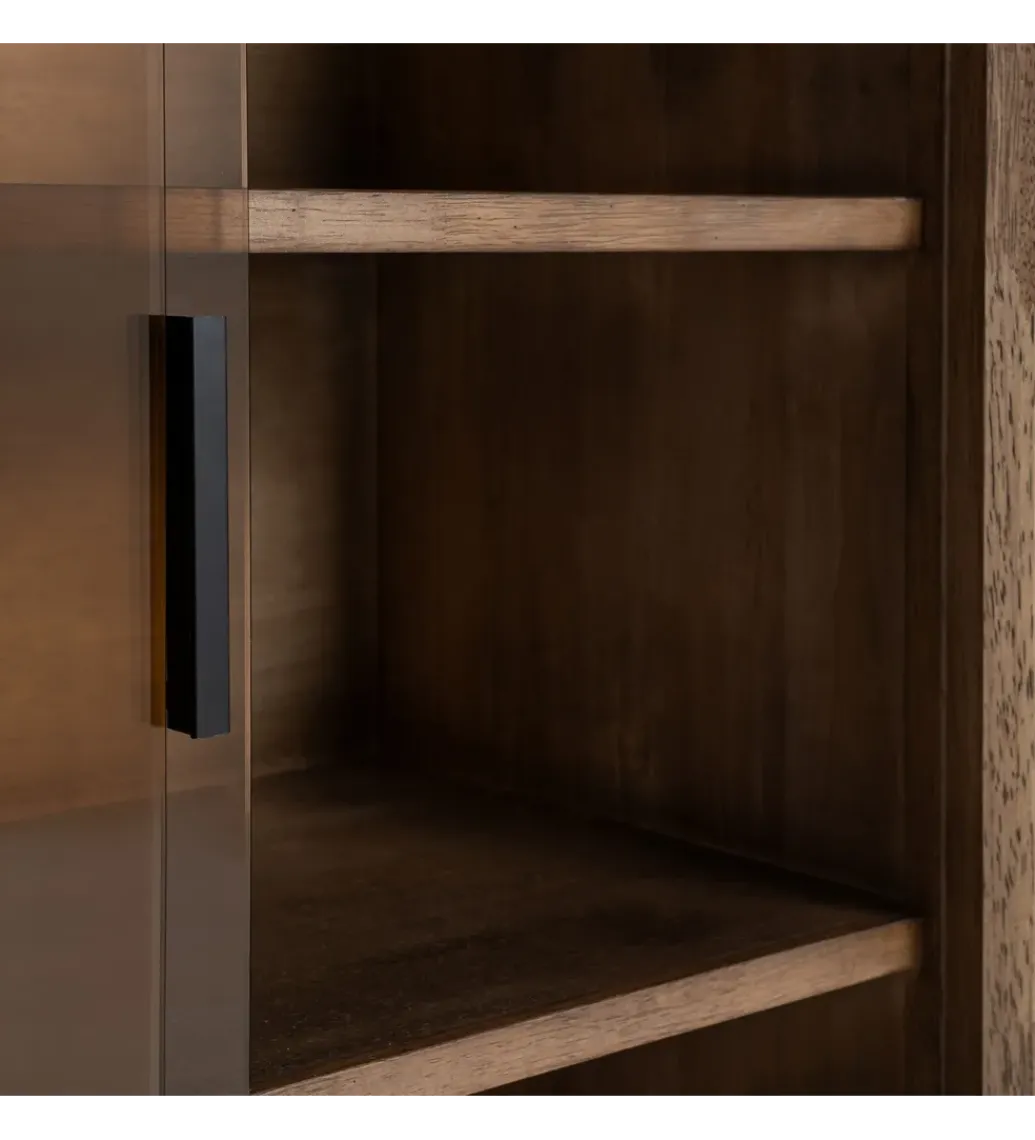 Witryna AMY 100 cm drewno kauczuk*Zona-Design Best