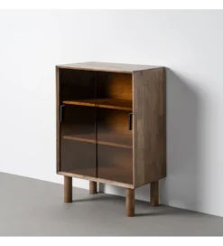Witryna AMY 100 cm drewno kauczuk*Zona-Design Best