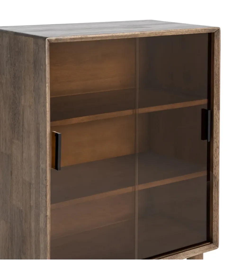 Witryna AMY 100 cm drewno kauczuk*Zona-Design Best