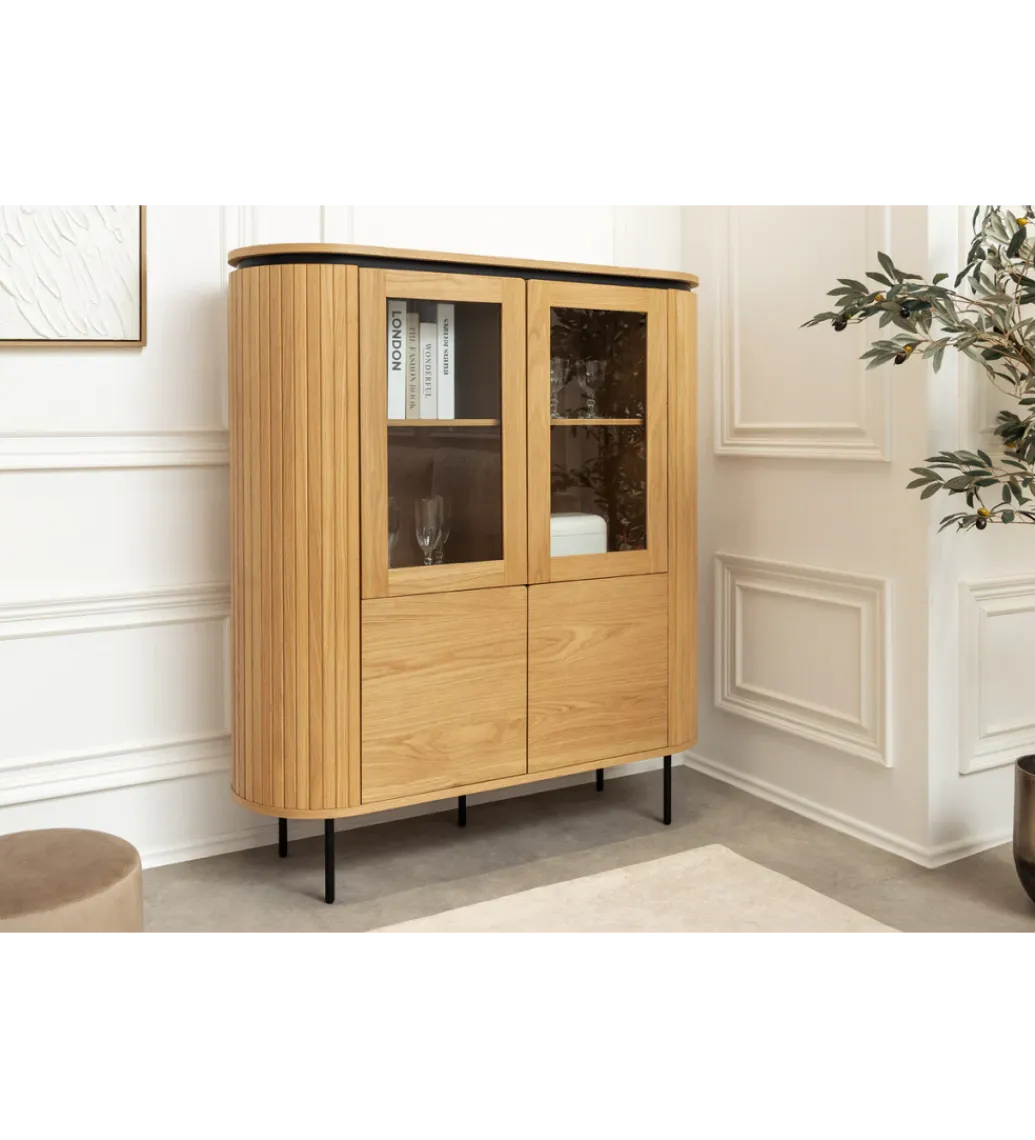 Witryna ATELIER 140 cm kolor naturalnego dębu*Invicta Interior New
