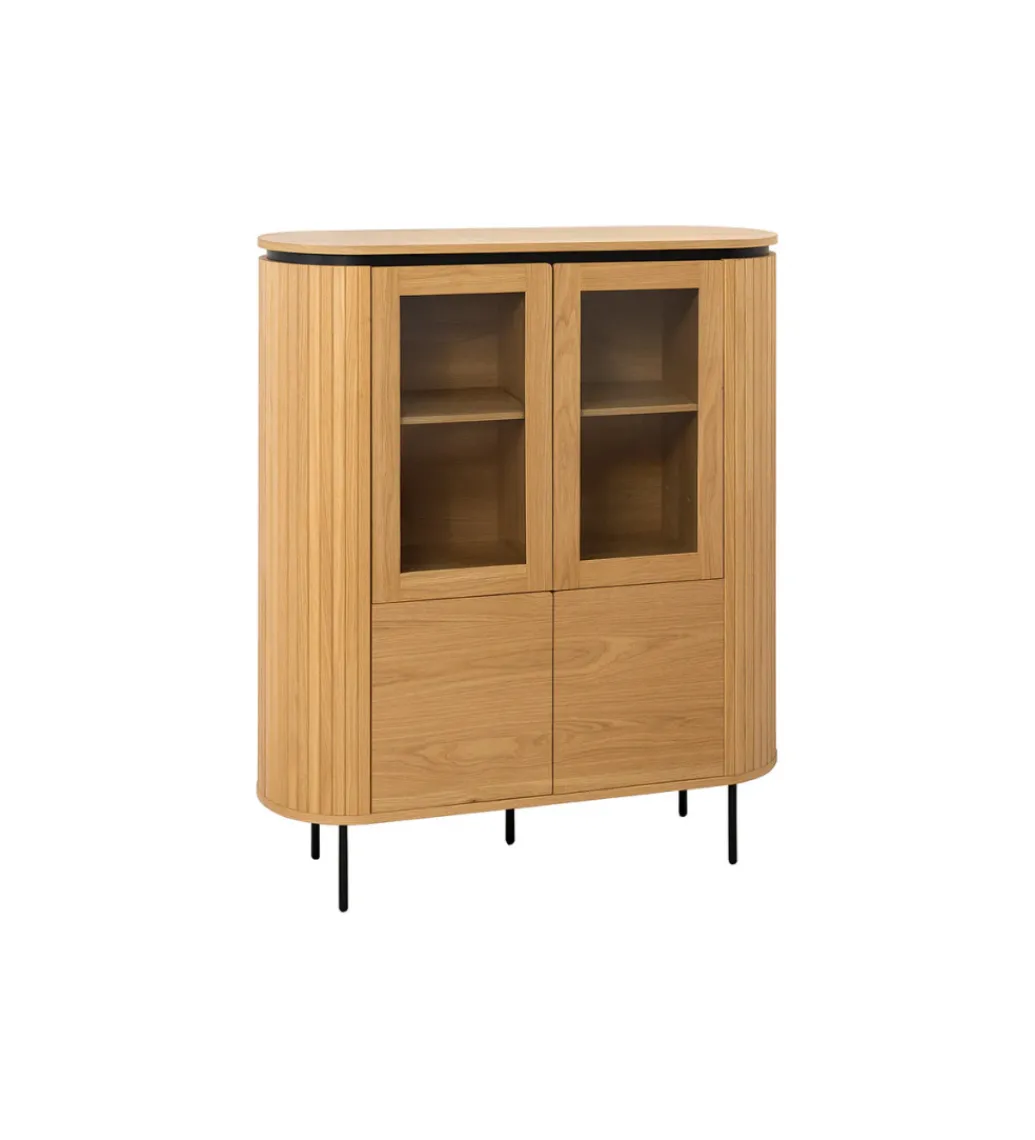 Witryna ATELIER 140 cm kolor naturalnego dębu*Invicta Interior New