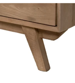 Witryna BURNIE 107 cm ze szklanymi drzwiami z drewno mango*Zona-Design Online