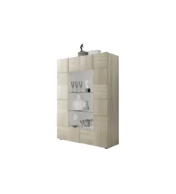 Witryna DAMA 121 cm w kolorze dąb sonoma*MCA Linia Włoska Online
