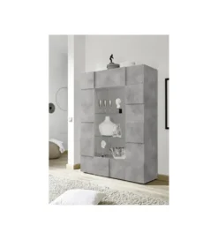 Witryna DAMA 121 cm w optyce betonu*MCA Linia Włoska Sale