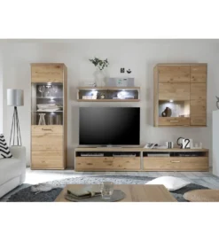 Witryna ESPERO dąb sękaty w kolorze bianco lewostronna*MCA Outlet