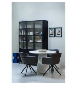 Witryna EXHIBIT 200 cm XL czarny*WOOOD