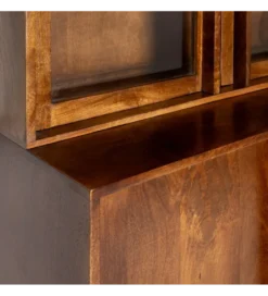 Witryna GARREL 195 cm drewno mango brązowy*Zona-Design Hot