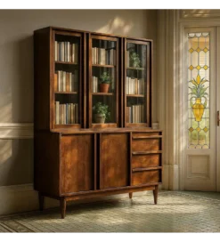 Witryna GARREL 195 cm drewno mango brązowy*Zona-Design Hot