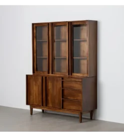 Witryna GARREL 195 cm drewno mango brązowy*Zona-Design Hot