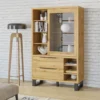 Witryna Halle 120 cm w optyce dąb wotan*Helvetia