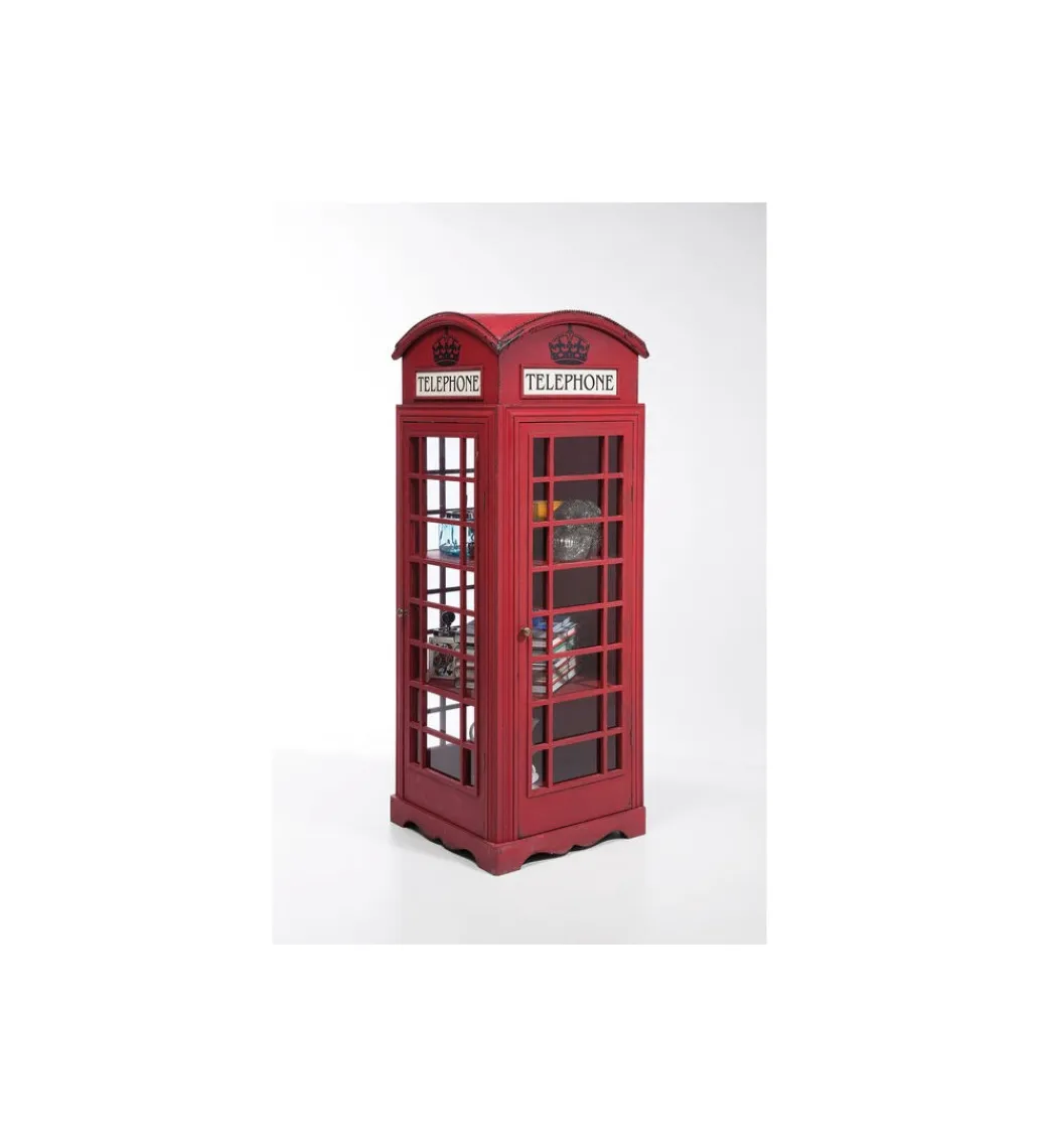 Witryna LONDON TELEPHONE 140 cm czerwona*KARE Outlet