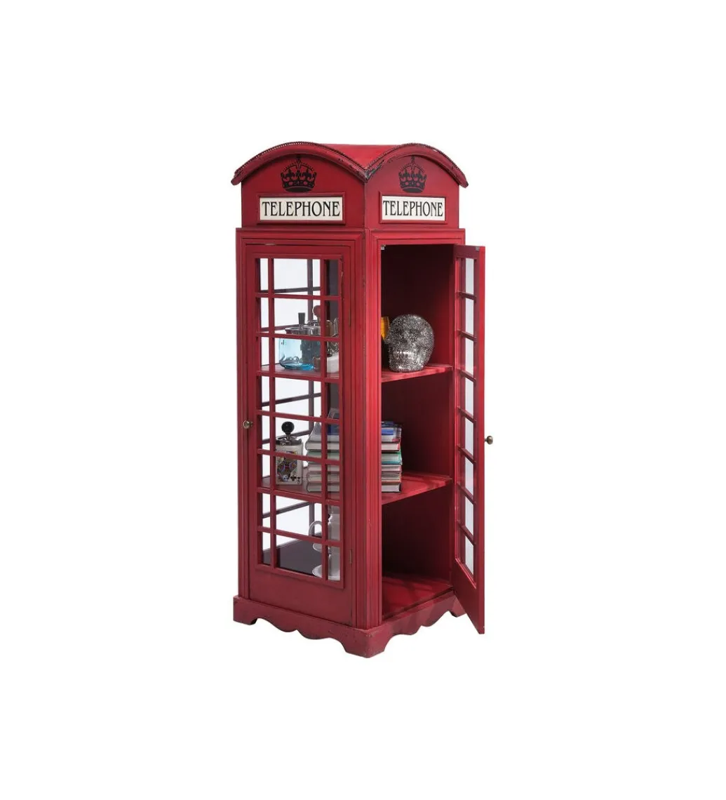 Witryna LONDON TELEPHONE 140 cm czerwona*KARE Outlet