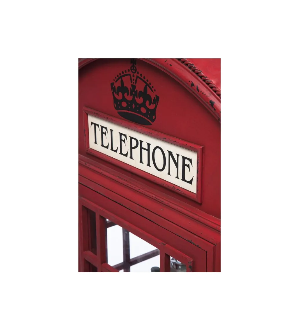 Witryna LONDON TELEPHONE 140 cm czerwona*KARE Outlet