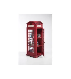 Witryna LONDON TELEPHONE 140 cm czerwona*KARE Outlet